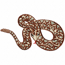 Snake Embroidery Design 5